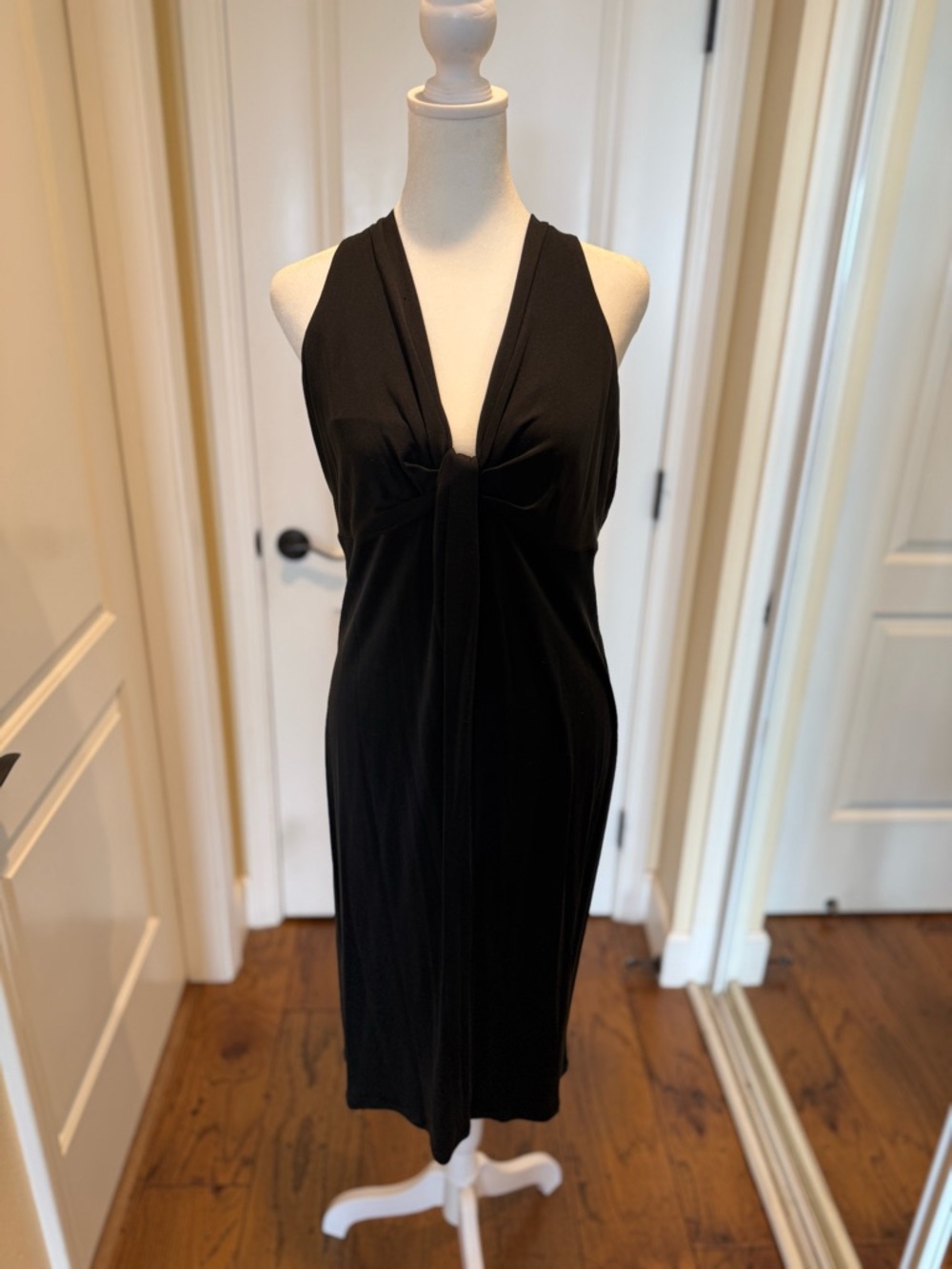 Black One-Shoulder Twist-Front Cocktail Dress - Women